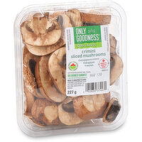 Only Goodness - Organic Crimini Sliced Mushrooms, 227 Gram