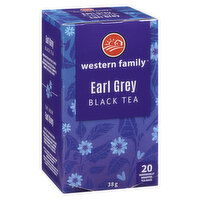 Western Family - Earl Grey Black Tea, 20 Each