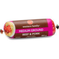 Western Family - Ground Beef & Pork, 454 Gram