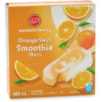 Western Family - Orange Swirl Smoothie Bar, 480 Millilitre