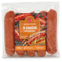 Western Family - 3-Cheese Smokies, 500 Gram