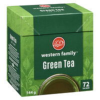 Western Family - Green Tea, 72 Each