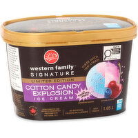 Western Family - Signature Cotton Candy Explosion Ice Cream, 1.65 Litre