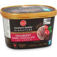 Western Family - Cranberry Dark Chocolate Ice Cream