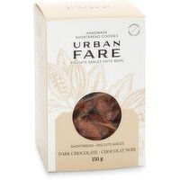 Urban Fare - Shortbread Dark Chocolate Cookies, 150 Gram