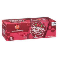 Western Family - Cranberry Ginger Ale, 355 mL