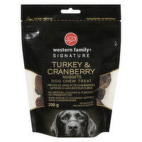 Western Family - WFS Turkey wCranbery Nuget Dog Chew, 200 Gram