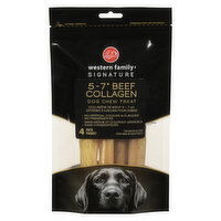 Western Family - Beef Collagen Dog Chew Treat 5-7", 4 Each