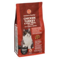 Western Family - Chicken Turkey and Fish Meal Cat Food, 2 Kilogram