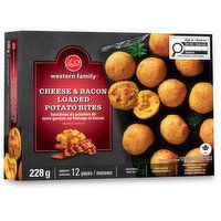 Western Family - Chesse & Bacon Loaded potato Bite, 1 Each