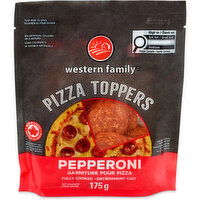 Western Family - Sliced Pepperoni Pizza Topper, 1 Each