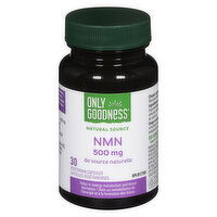 Only Goodness - NMN 500mg Capsules, 30 Each