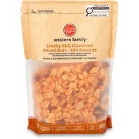 Western Family - Mixed Nuts, Smoky BBQ, 500 Gram