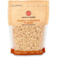Western Family - Roasted & Unsalted Peanuts, 500 Gram
