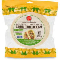 Western Family - Authentic Stone Ground Corn Tortillas, 13 Pack, 450 Gram