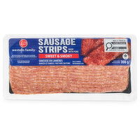 Western Family - Sweet and Smoky Sausage Strips, 1 Each