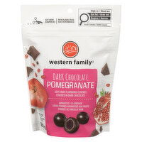 Western Family - Dark Chocolate, Pomegranate, 180 Gram