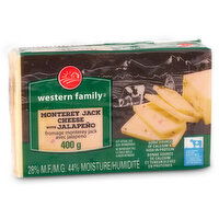 Western Family - Monterey Jack Cheese Slice with Jalapeno, 400 Gram