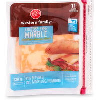 Western Family - Slice Marble Lactose Free, 220 Gram