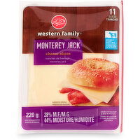 Western Family - White Monterey Jack Cheese Slice, 220 Gram