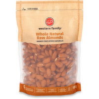 Western Family - Whole Natural Raw Almonds, 500 Gram