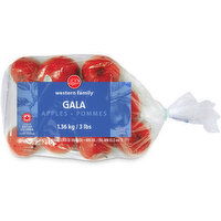 Western Family - Gala Apples, 3lbs, 1.36 Kilogram