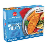 Western Family - Panko Breaded Haddock FIllets, 425 Gram