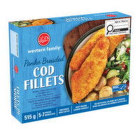 Western Family - Panko Breaded Cod Fillets, 515 Gram
