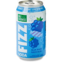 Only Goodness - Fizz Blue Razz Soda, 355 Millilitre