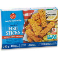 Western Family - Spicy Firewood Smoked Fish Sticks, 350 Gram