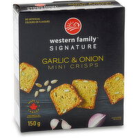 Western Family - Signature Garlic and Onion Crisp, 150 Gram