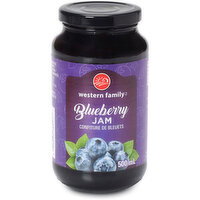 Western Family - Pure Blueberry Jam, 500 Millilitre