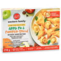 Western Family - Apple Pie & Pumpkin Spiced Wonton Pair, 12 Pieces, 216 Gram