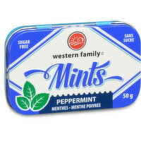 Western Family - Mints Peppermint, 50 Gram