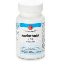 Western Family - Melatonin 3 mg, 150 Each