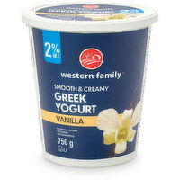 Western Family - Greek Yogurt Vanilla 2% M.F., 750 Gram