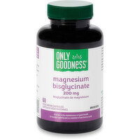 Only Goodness - Magnesium Bisglycinate 200mg, 60 Each