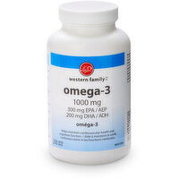 Western Family - Omega3 300 EPA 200 DHA, 200 Each