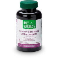 Only Goodness - Women's Probiotic with Cranberry 5 billion active cells, 60 Each