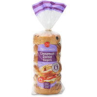 Western Family - Cinnamon Raisin Bagels, 6 Pack, 450 Gram