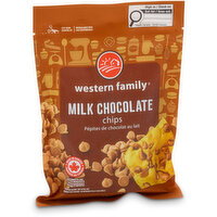 Western Family - Pure Milk Chocolate Chips, 250 Gram