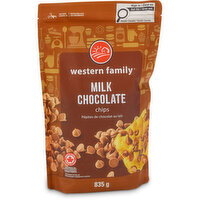 Western Family - Pure Milk Chocolate Chips, 835 Gram