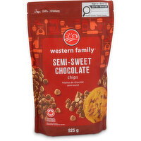Western Family - Pure Semi-Sweet Chocolate Chips, 925 Gram