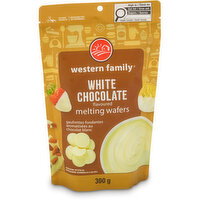 Western Family - White Chocolate Melting Wafers, 300 Gram