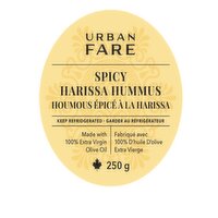 Urban Fare - Spicy Harissa Hummus, 250 Gram