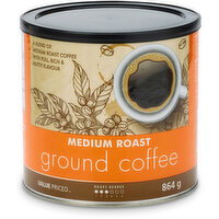 Value Priced - Coffee Medium Roast Ground, 864 Gram