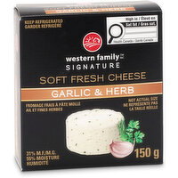 Western Family Signature - Garlic & Herb Soft Fresh Cheese, 150 Gram