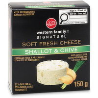 Western Family Signature - Shallot Chive Soft Fresh Cheese, 150 Gram