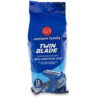 Western Family - Men's Twin Blade Long Handle Disposable Razors, 1 Each