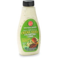 Western Family - Mexica Style Crema Sauce, Cilantro Lime, 245 Millilitre